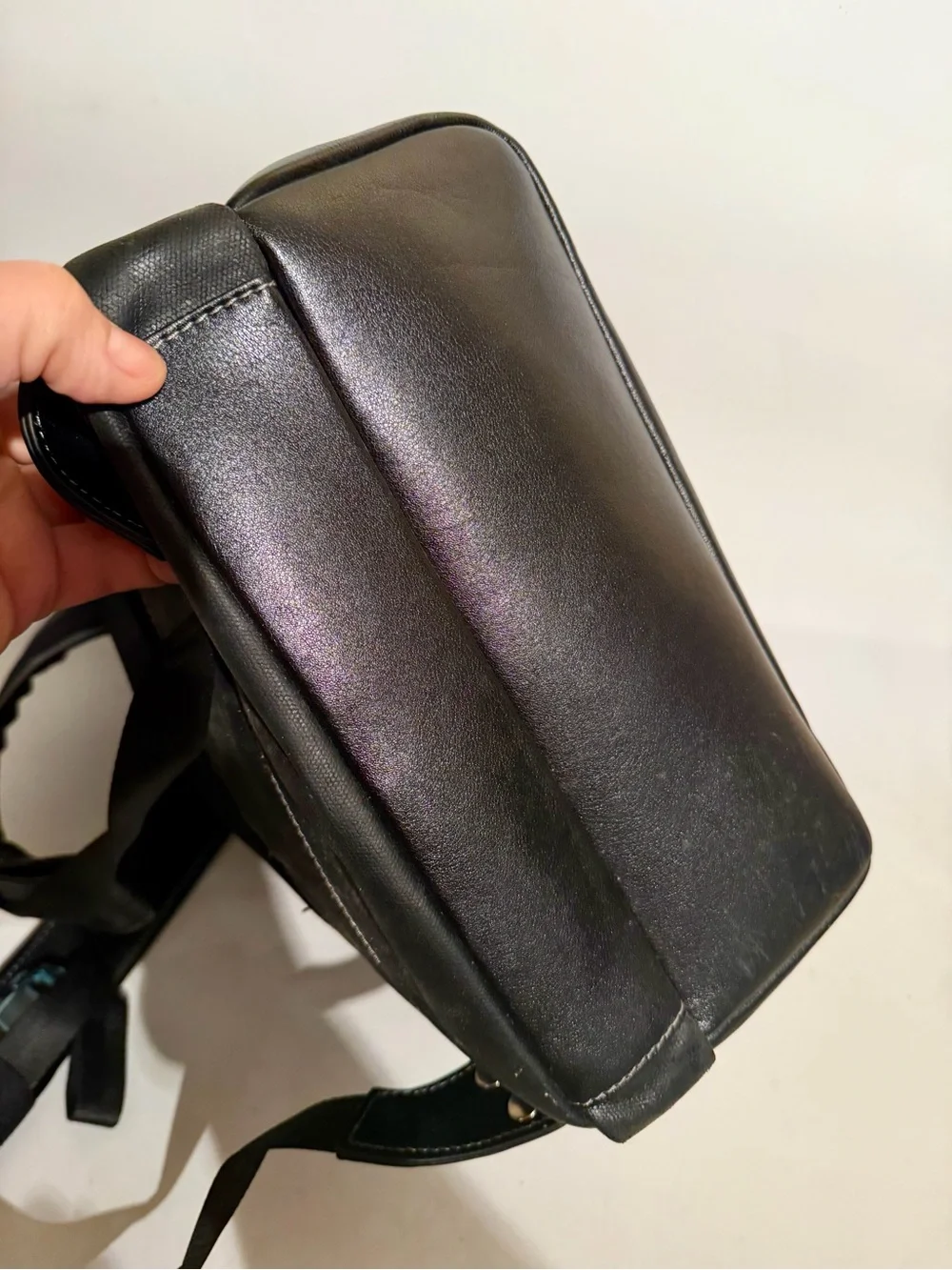 Septwolves Genuine Leather Waterproof Backpack 22x12x6